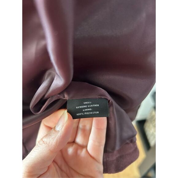 Preston and York Purple leather jacket size small real suede - Picture 5 of 7